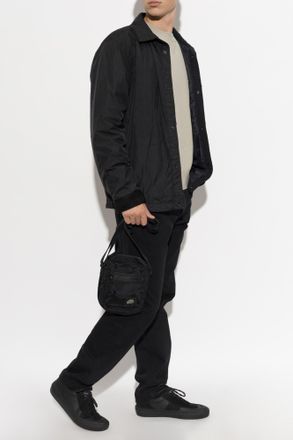 Stone Island Light Jacket With Collar, Mens, Black