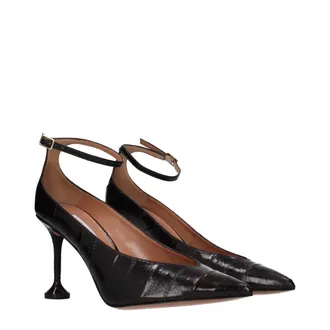 Aquazzura Womens Patent Leather Heel Black