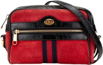 Gucci Pre-owned Cross Body Bags, female, Red, Size: ONE SIZE Pre-owned Ophidia Crossbody Bag