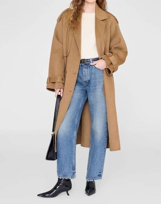 Anine Bing Fritz Barrel Jean In Baltic Blue