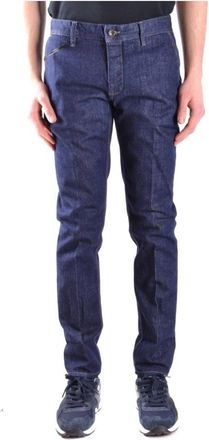 Paolo Pecora Heren Blauwe Jeans Herfst/Winter Stijl - Heren - Regular Fit Jeans - Blauw - W31 - Katoen - Jeans