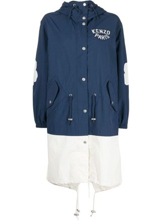 Kenzo Lang windjack - Blauw