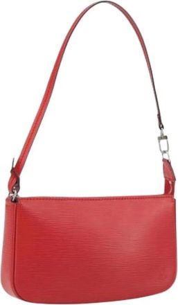 Louis Vuitton Pre-owned Epi Leather Pouch - Dames - Vintage Schoudertas - Rood - ONE Size - Leer - Vintage