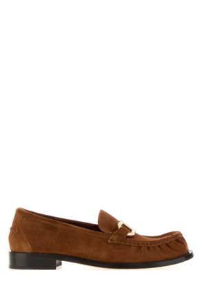 Ferragamo Light Brown Slip On Loafers