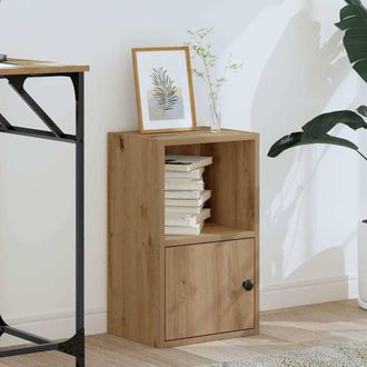 Berkfield Home Durable Bookcase Artisan Oak 31x24x52 cm Engineered Wood in Brown | Size: 31 x 24 x 52 cm