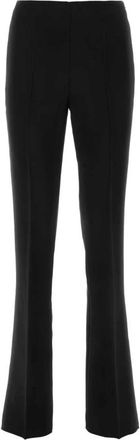 Ferragamo Crepe Pant - Dames - Vrijetijds broeken - Zwart - XS - Broeken