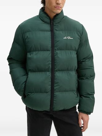 Les Deux logo-embroidered padded jacket - men - Fabric - M - Green