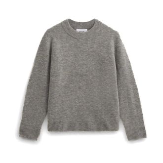 Wax London Wilde Crew Boucle Jumper - male - Wax London - Round-neck Knitwear - Gray - XL - Knitwear