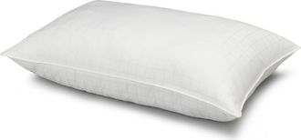 Ella Jayne Home Overstuffed Gel Filled Dobby Windowpane Side/Back Sleeper Cotton Pillow in White at Nordstrom Rack, Size Standard