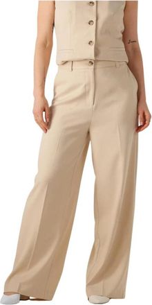 Modstr&ouml;m Zand Zomerbroek voor Vrouwen - Dames - Wijde Broeken - Beige - S - Broeken