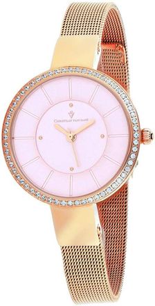 Christian Van Sant Womens Pink dial Watch