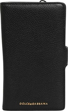 Dolce & Gabbana Custodia in Pelle di Vitello per Telefono - - Accessories - Donna - Nero - ONE SIZE