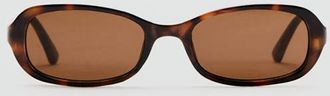 Mango Occhiali da sole montatura acetato cioccolato - Donna - Taglia unica - MANGO