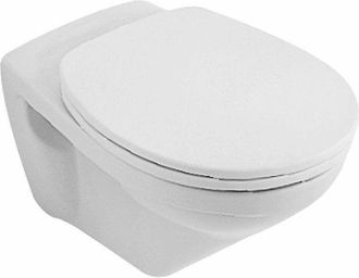 Villeroy & Boch Inodoro De Fondo, 360 X 540 Mm, Ex Targa Classic, Modelo Suspendido, Desag&uuml;e Horizontal, Porcel&aacute;nico Sanitario Blanco