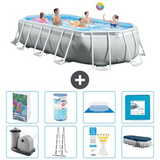 Intex Piscina Prism Frame Oval - 503x274x122 Cm - 9-piezas S602