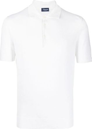 Drumohr Buttoned Polo With Logo