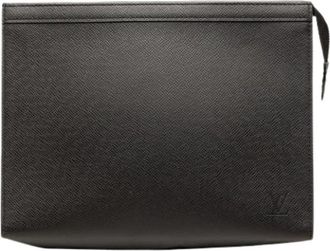 Louis Vuitton Pre-owned Voyage MM - Dames - Vintage Clutch - Zwart - ONE Size - Leer - Vintage
