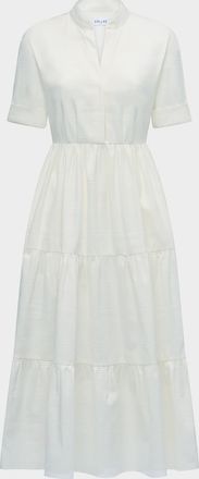 Câllas Milano Sardinia Tiered Cotton Midi Dress