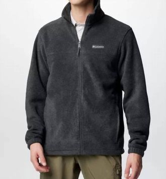 Columbia Steens Mountain Full Zip 2.0 Top In Charcoal Heatherby