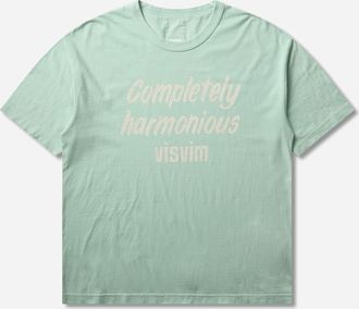 Visvim Men s Jumbo T-Shirt DMGD Light Green