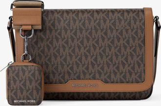 Michael Kors Hudson Mini Signature Logo Crossbody Bag With Airpod Case for Apple Airpods Pro