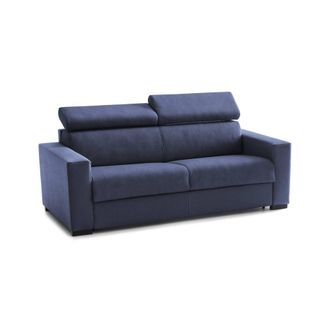 Dmora Talamo Italia Sofa Cama Afra, Sof&aacute; De 2 Plazas, 100% Made In Italy, Sof&aacute; De Sal&oacute;n Con Apertura Giratoria, Con Reposacabezas Ajustable Y Reposabrazos E