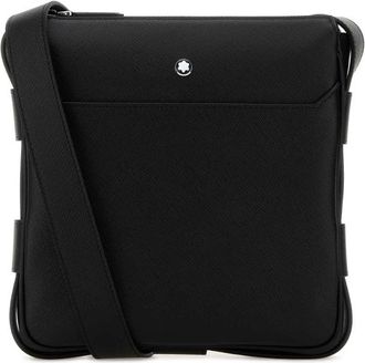Montblanc Black Leather Sartorial Crossbody Bag