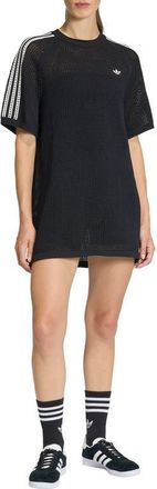 adidas Originals Open Knit Minidress in Black at Nordstrom, Size X-Small