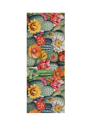 Atticgo Alfombra de cocina lavable motivos florales multicolor 52x200 cm