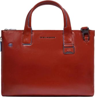 Piquadro Personalizable laptop bag with i Pad compartment- Rfid and shock absorbing protection - Heren - Laptoptassen - Rood - ONE Size - Tassen