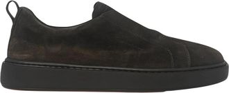 Santoni Overwinning Sneaker - Heren - Sneakers - Bruin - 40 EU - Schoenen