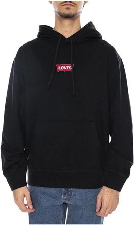 Levi's Hoodies - Heren - Hoodies - Zwart - M - Wol - Hoodies & sweatvesten