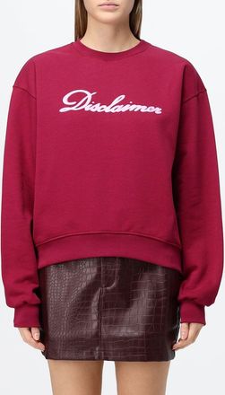 Disclaimer Felpa girocollo in cotone relaxed fit con logo a contrasto