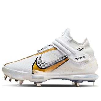 Nike Force Zoom Trout 7 Pro Mid White Metallic Gold CI3134-106
