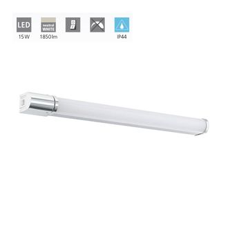 Eglo Applique Contemporanea Tragacete 1 Alluminio Argento Led Integrato 15w