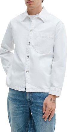 Rag & Bone Astor Cotton Overshirt in White Rinse at Nordstrom, Size Xx-Large