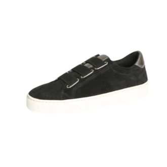 The Flexx Womens Sneak Easy Sneaker In Sde/calf Met/black/petro