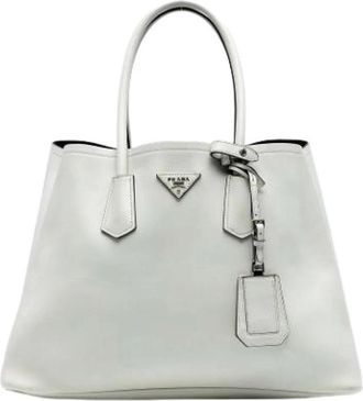 Prada Pre-owned Satchel - Dames - Vintage Shopper - Wit - ONE Size - Leer - Vintage