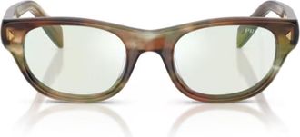 Prada Brown Acetate Cat-Eye Sunglasses