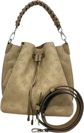 Louis Vuitton Pre-owned Muria Bucket Bag - Dames - Pre-owned - Beige - Maat: ONE Size Leer