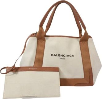 Balenciaga Pre-owned Tote Bags, female, Beige, Size: ONE SIZE Pre-owned Vintage Tote Bag