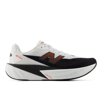New Balance Mens FuelCell Rebel v5 in White/Red Synthetic, size 10.5
