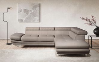 Cotta Ecksofa »Enterprise L-Form« mit Arm- & Kopfteilverstellung, wahlweise mit Bettfunktion