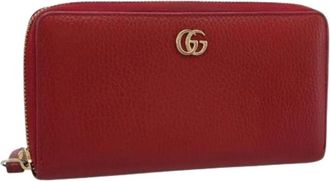Gucci Pre-owned Long Wallet - Dames - Vintage Accessoires - Rood - ONE Size - Leer - Vintage