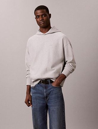 Calvin Klein Sudadera Con Capucha De Felpa Con Logo Detr&aacute;s