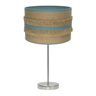 Fabrilamp Sobremesa Grande Natalia 1xe27 Niquel/saco-turquesa 62x30x30 Cm