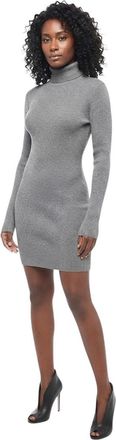 Dsquared2 Grey Knitted Turtle Neck Mini Dress