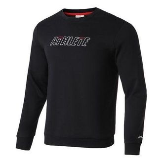 Li-Ning Athlete Logo Fleece Sweatshirt Black AWDQ731-1