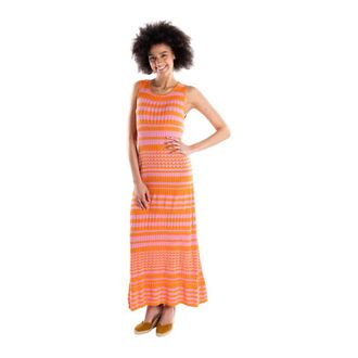 Akep Lange Gehaakte Tankjurk - Dames - Kleedjes - Veelkleurig - S - Polyester - Kleedjes