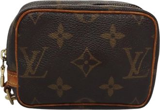 Louis Vuitton Wapiti Brown Canvas Clutch Bag (Pre-Owned)